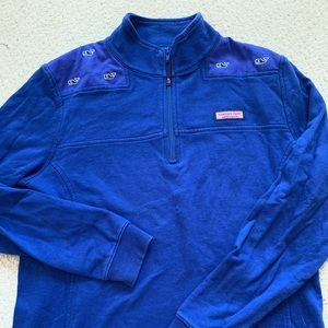 Blue vineyard vines quarter zip
